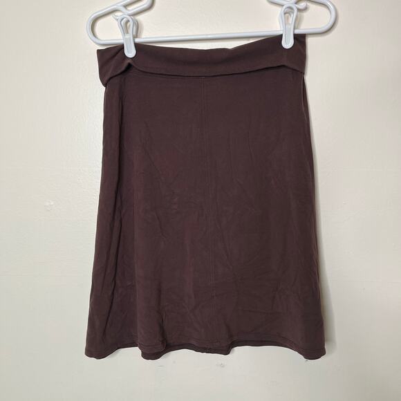 Lot 2 Athleta Noosa A-Line Fold Over Skirts M Stretch Gray Green Maroon Casual - Picture 6 of 10